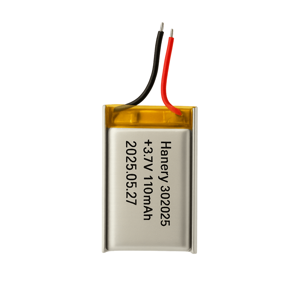 3.7V 110 mAh Lithium Battery 302025