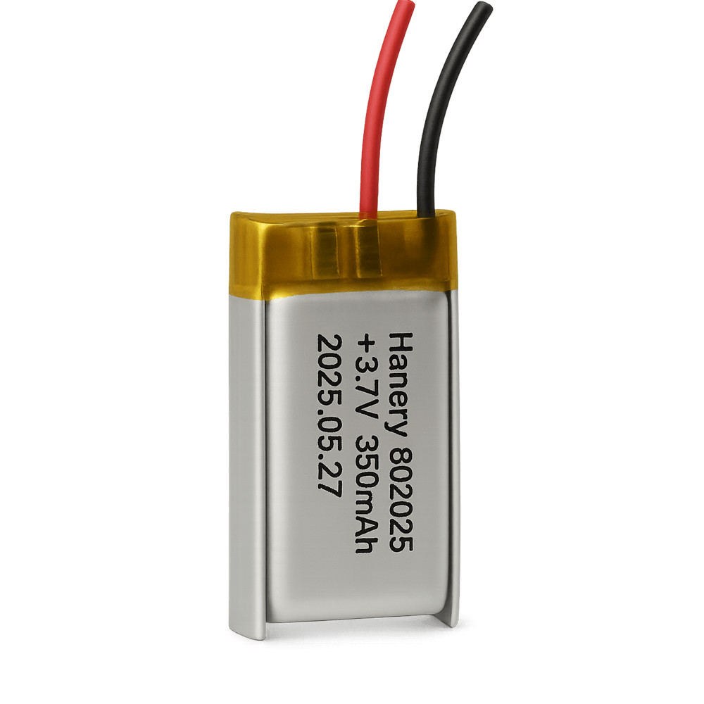 3.7V 350 mAh Lithium Battery 802025
