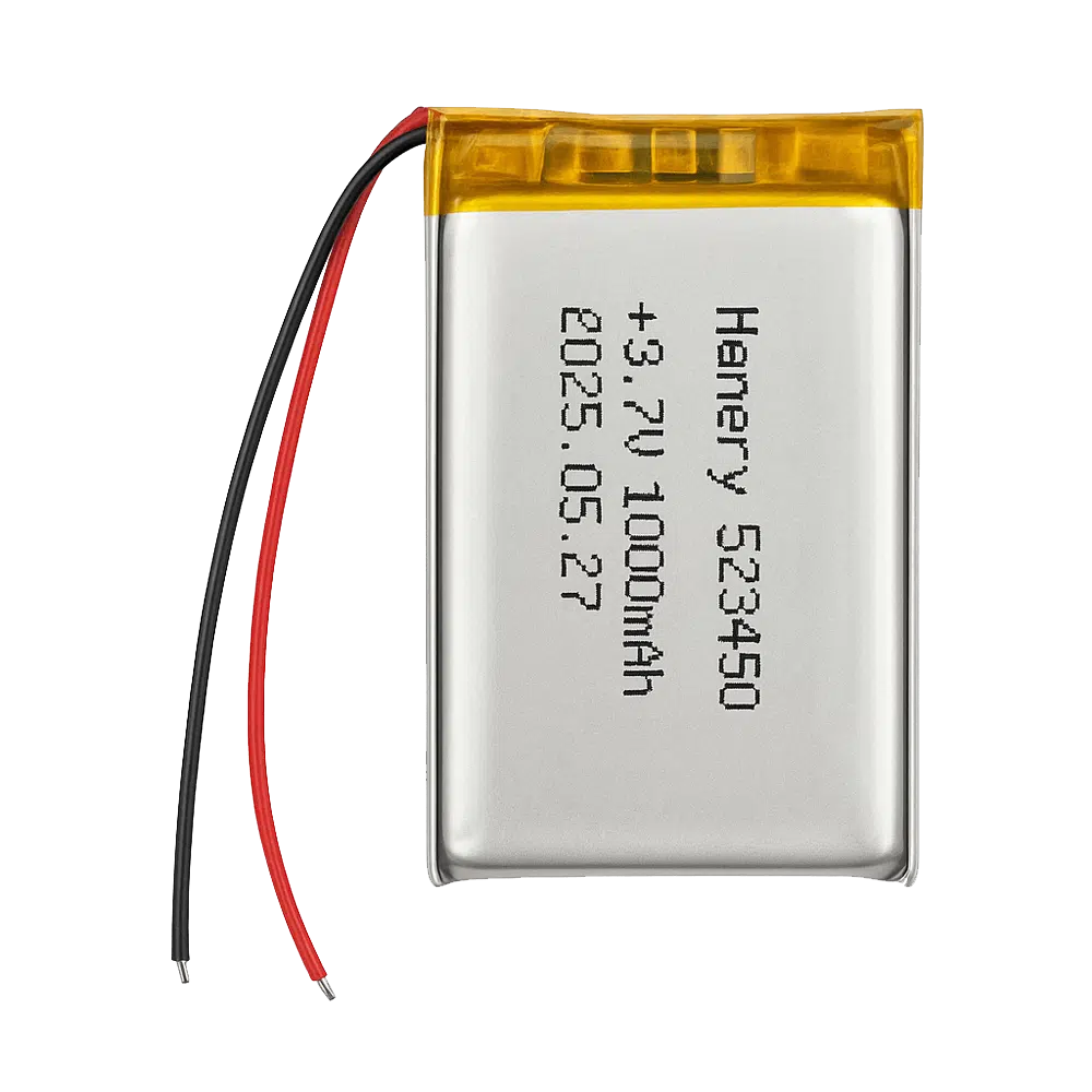 3.7V 1000 mAh Lithium Batteries 523450