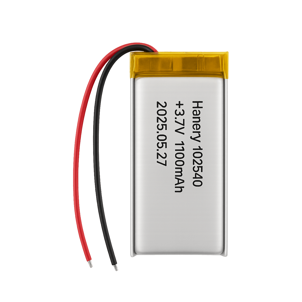 3.7V 1100 mAh Lithium Batteries 102540