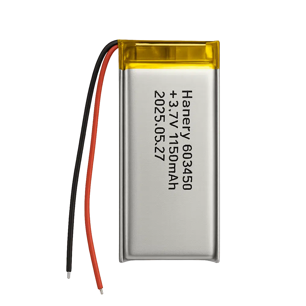 3.7V 1150 mAh Lithium Batteries 603450