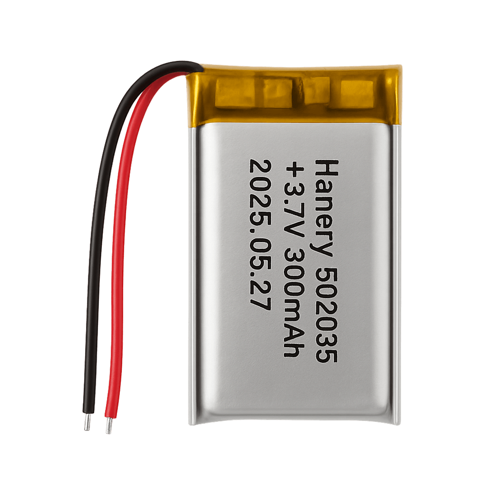 3.7V 300 mAh Lithium Batteries 502035