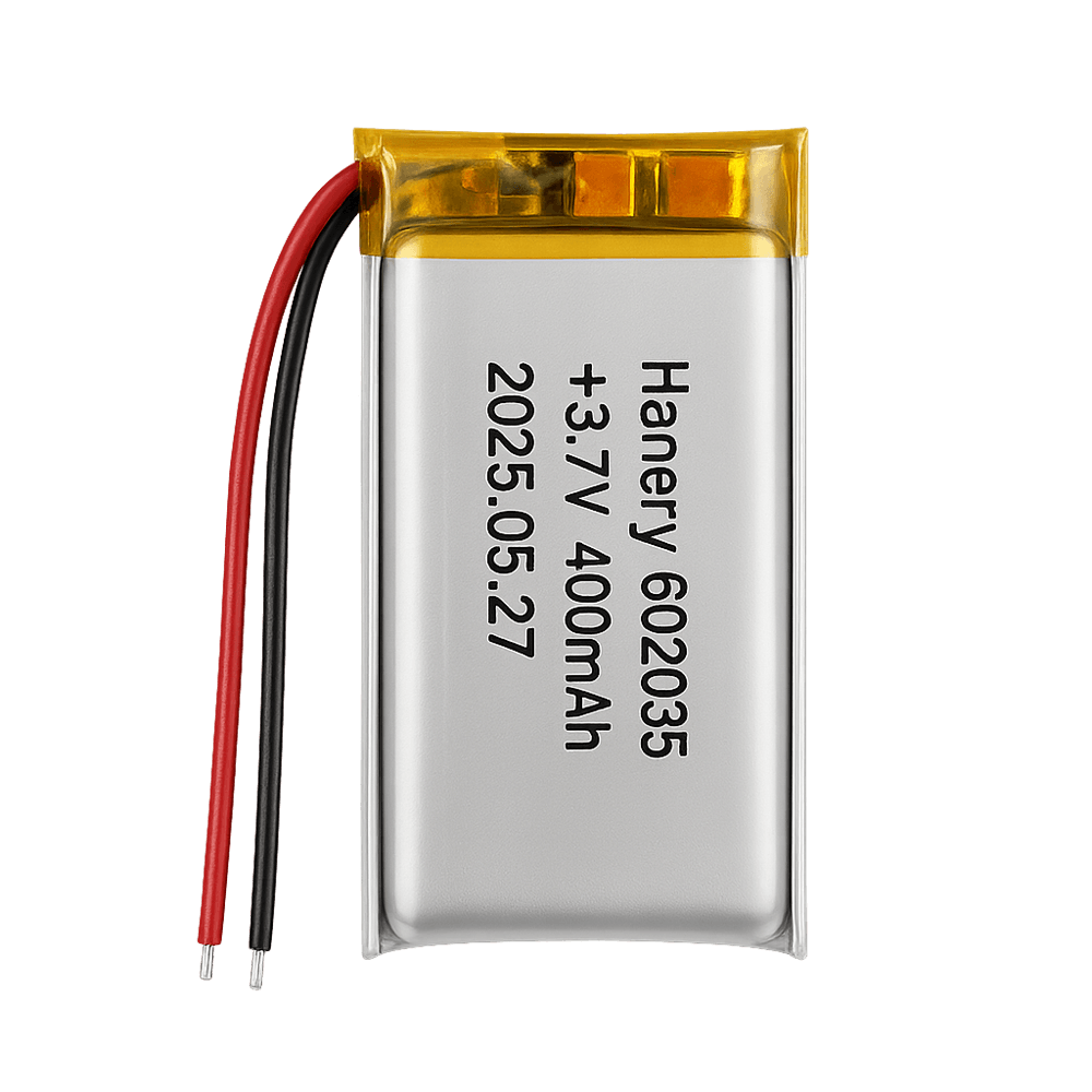 3.7V 400 mAh Lithium Batteries 602035