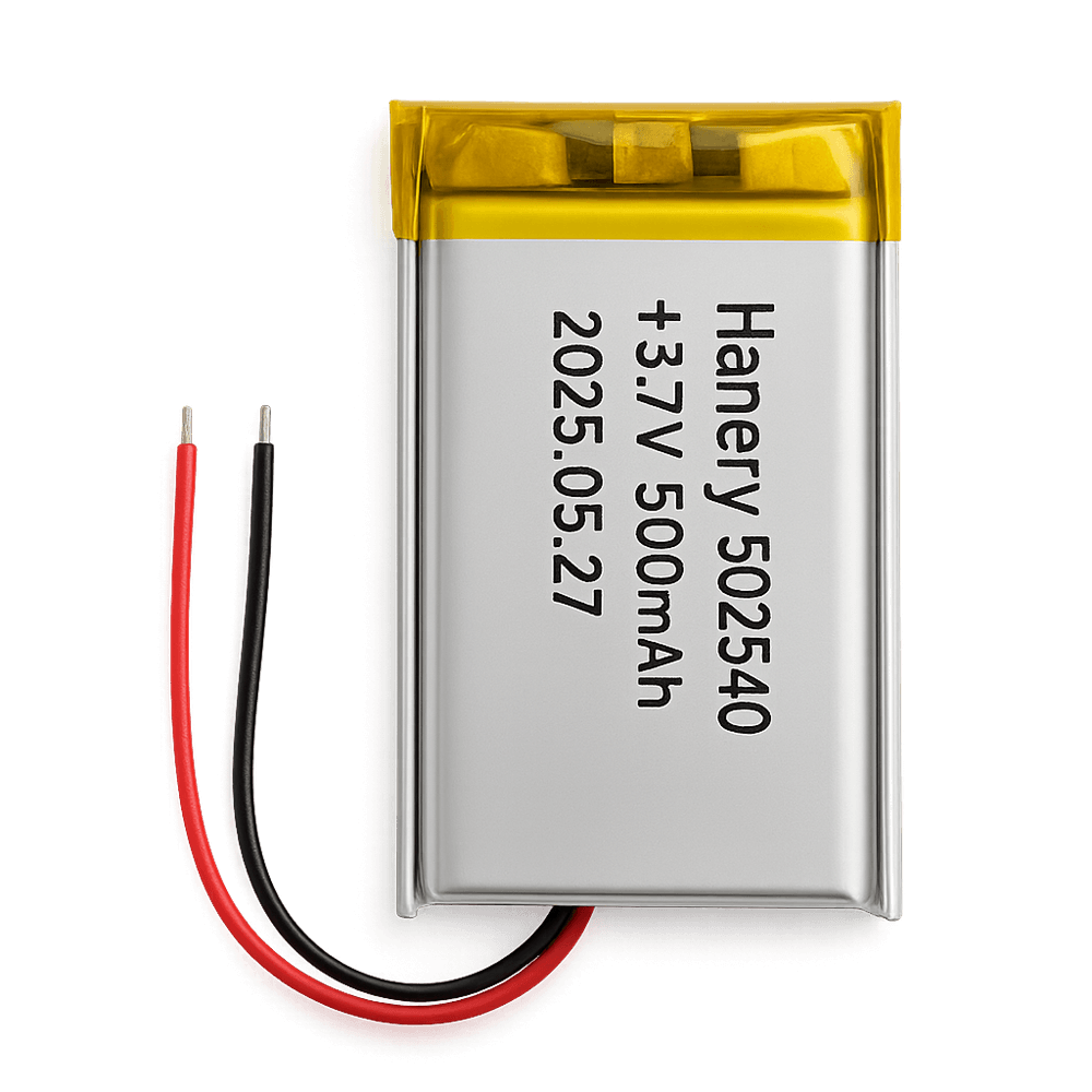 3.7V 500 mAh Lithium Batteries 502540