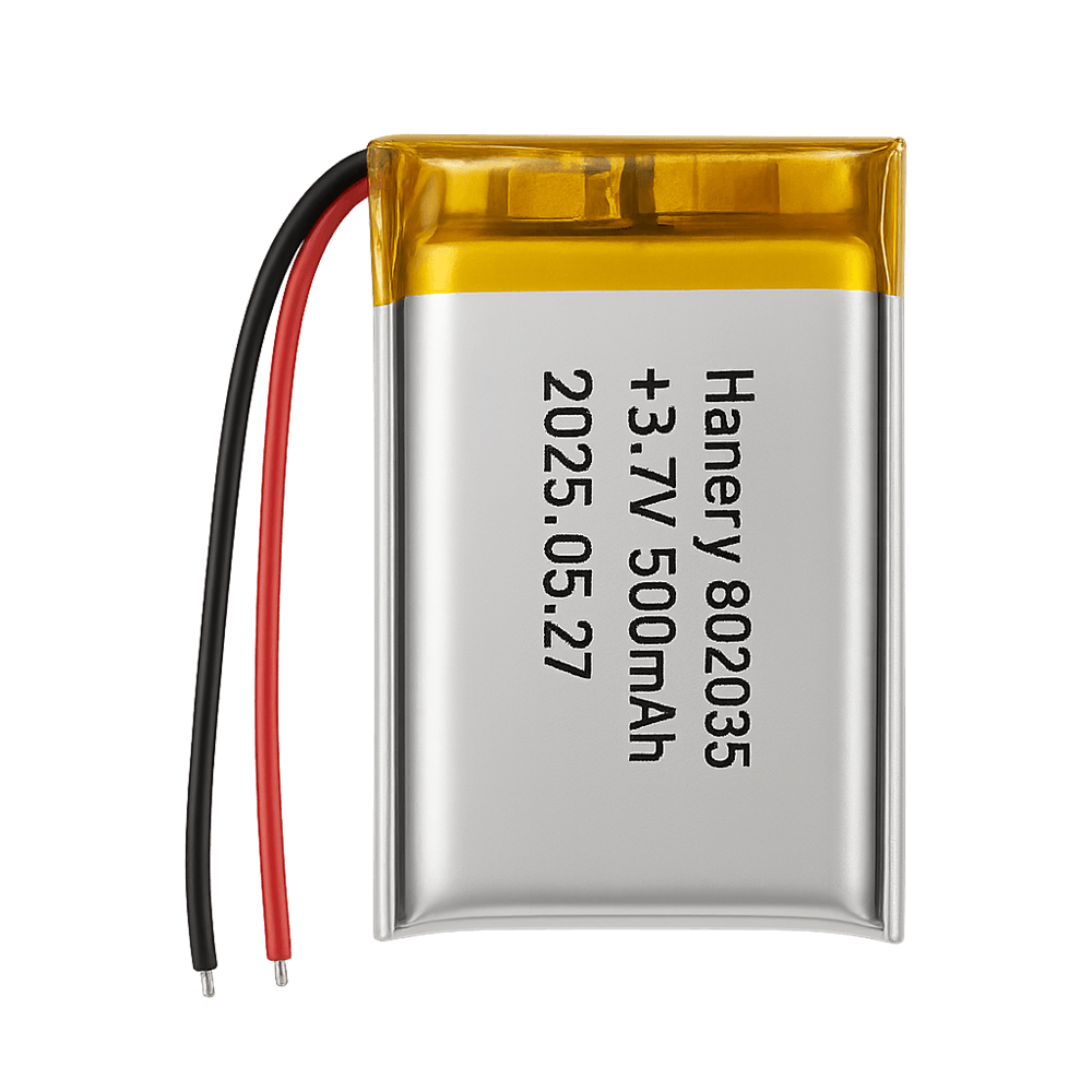 3.7V 500 mAh Lithium Batteries 802035