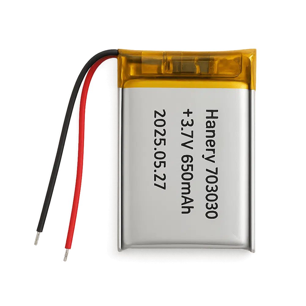 3.7V 650 mAh Lithium Batteries 703030