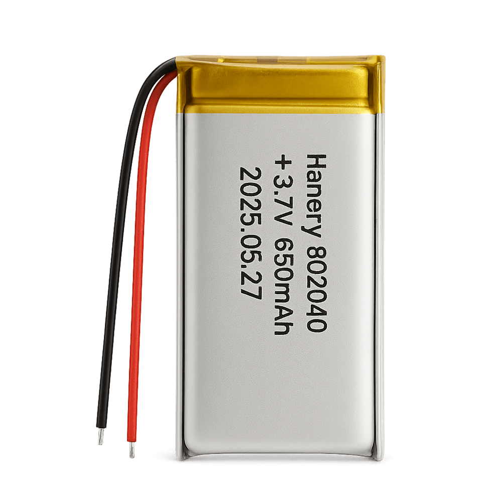 3.7V 650 mAh Lithium Batteries 802040