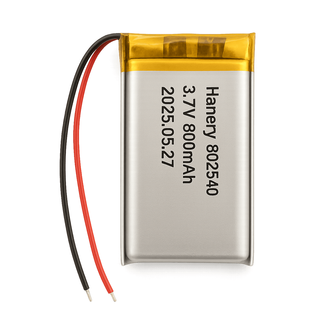 3.7V 800 mAh Lithium Batteries 802540
