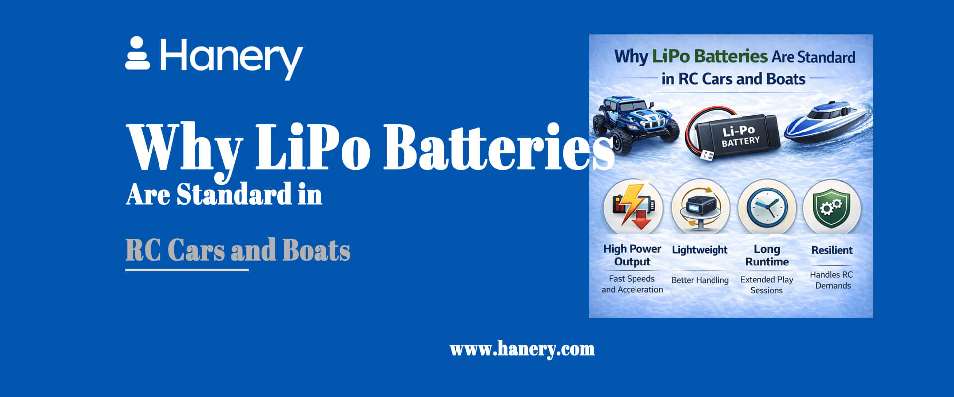 Why LiPo Batteries Are Standard in RC Cars and Boats