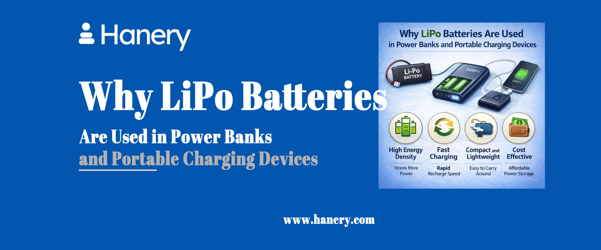 Why LiPo Batteries Are Used in Power Banks and Portable Charging Devices
