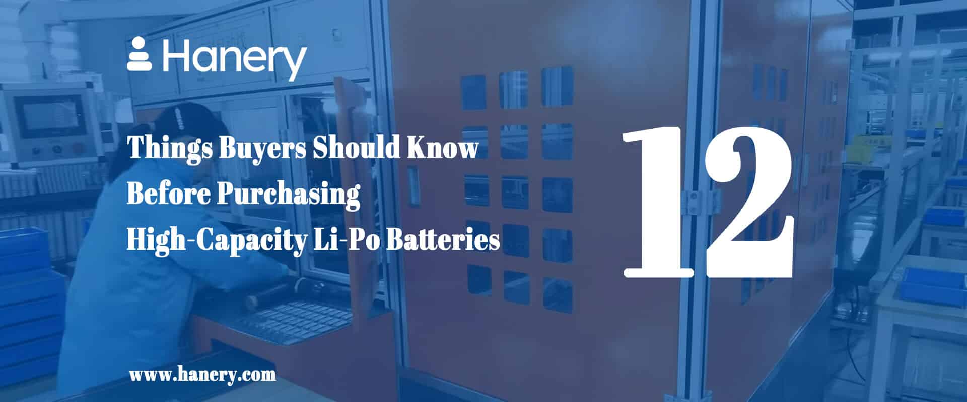 Things Buyers Should Know Before Purchasing High-Capacity Li-Po Batteries
