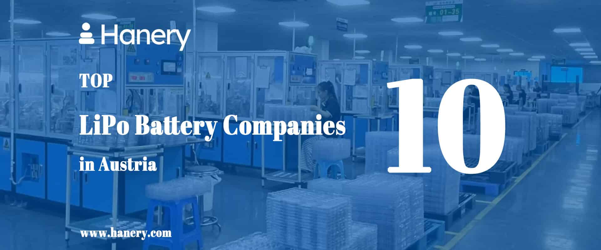 Top 10 LiPo Battery Companies in Austria
