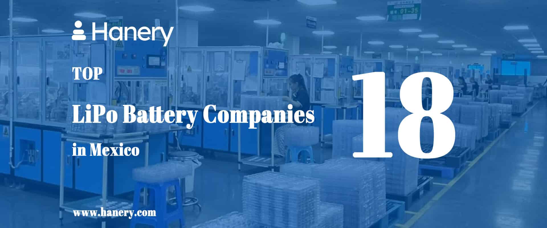 Top 18 LiPo Battery Companies in Mexico