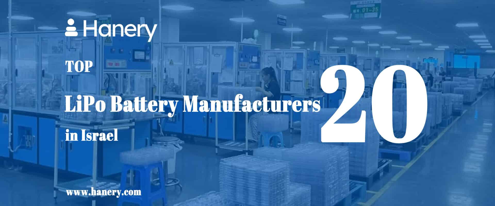 Top 20 LiPo Battery Manufacturers in Israel
